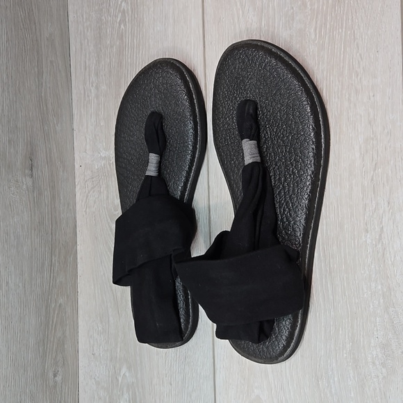 Sanuk Women Yoga Mat Slip on flats slide shoes sz 9 - Picture 2 of 9